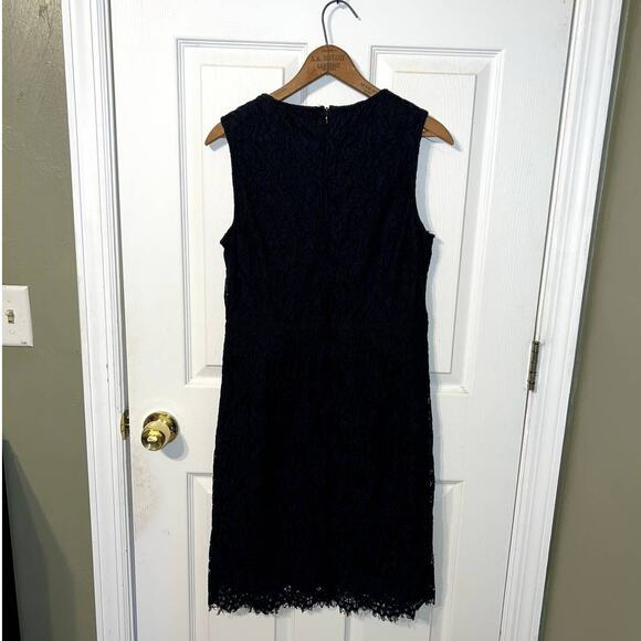 Banana Republic lace navy sheath dress size 10 - Picture 4 of 6